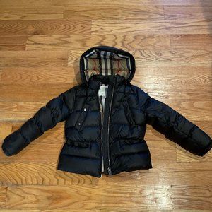 Girl's Burberry Puffer Coat